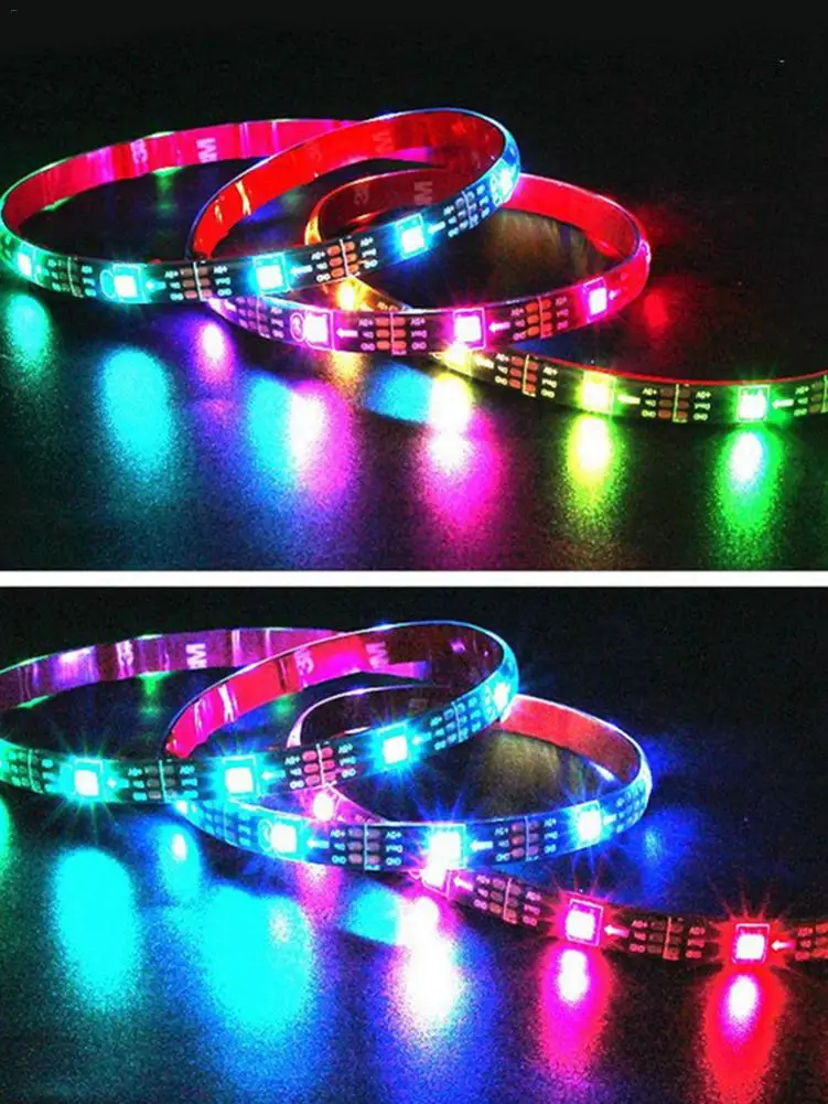

Светодиодная ленсветильник 5050RGB для подсветильник Ки телевизора, 2 м, 30 светодиодов, с питанием от USB, меняющий цвет свет
