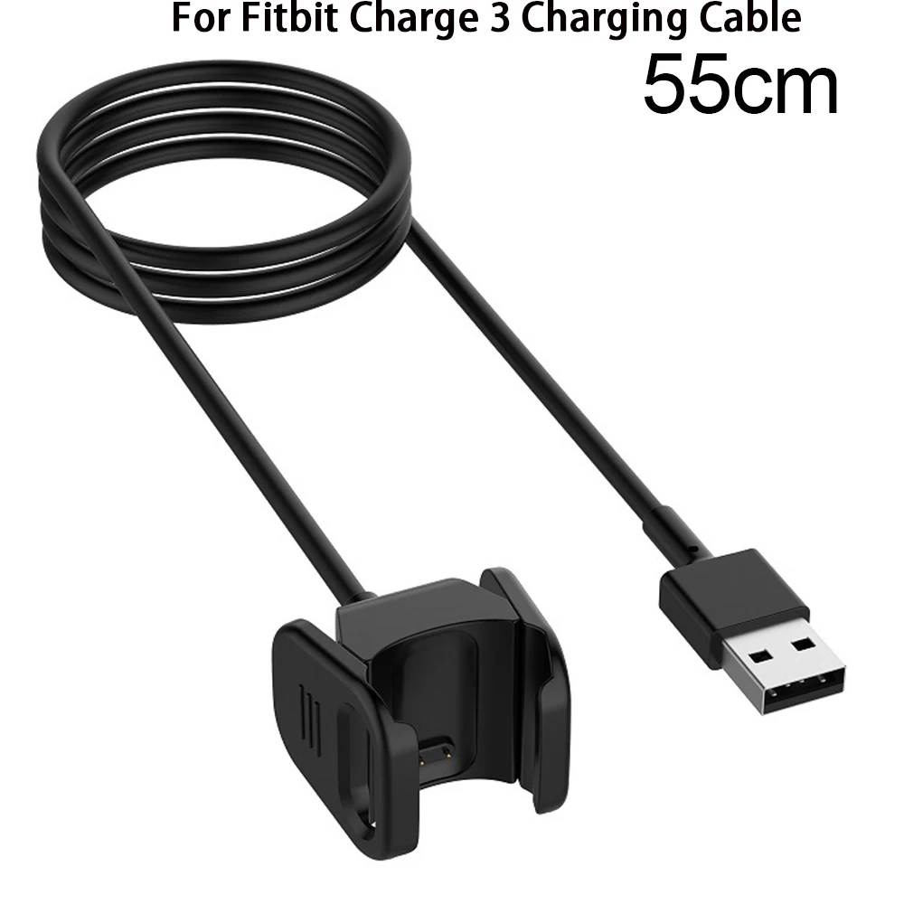 For Fitbit Charge 3 Сменное USB зарядное устройство для Fitbit зарядки смарт-браслет usb зарядный кабель для fitbit versa, ремешок 2/versa браслет адаптер - Цвет: For Fitbit Charge 3
