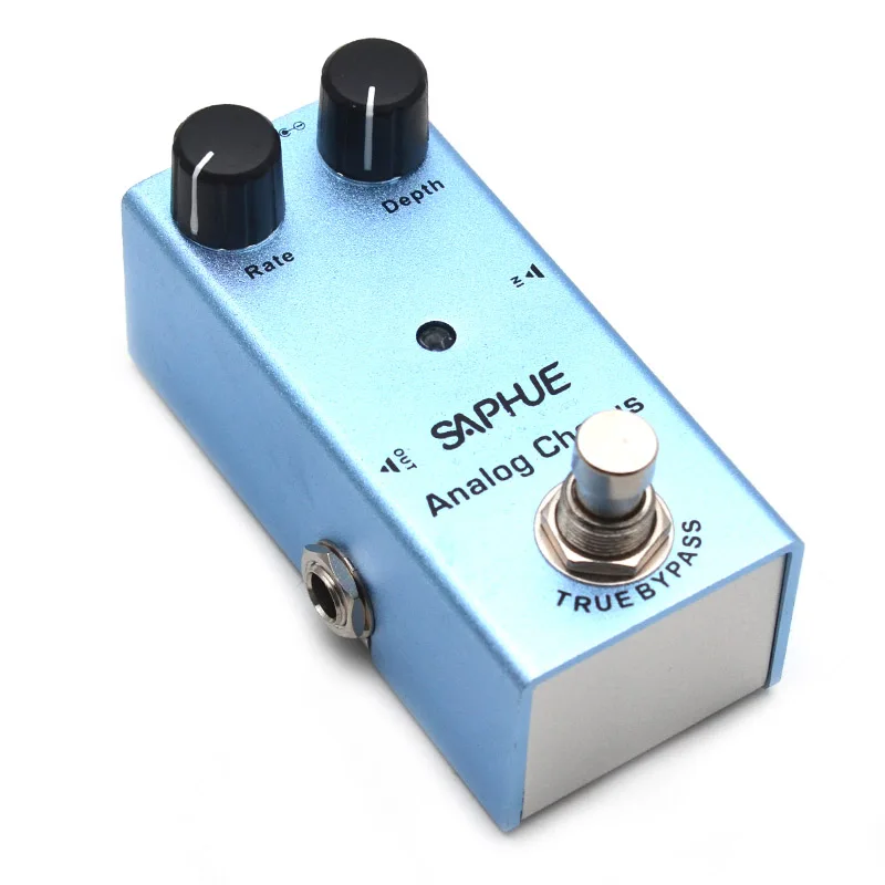 saphue elektrische gitarre analog chorus pedal ratetiefe knob wirkung pedal mini einzigen typ dc 9v true bypass free global shipping
