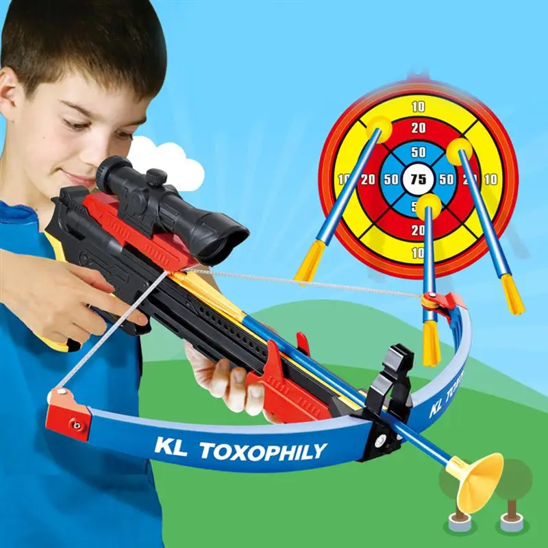 

Suction Cup Archery Bow and Arrows Toys Set Outdoor Fun Targets Shooting Game Kit with Plastic Telescope for Boys Girls