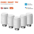 Привод радиатора Tuya Smart ZigBee 3,0, программируемый термостат, термостатический клапан радиатора, контроллер температуры с поддержкой Alexa