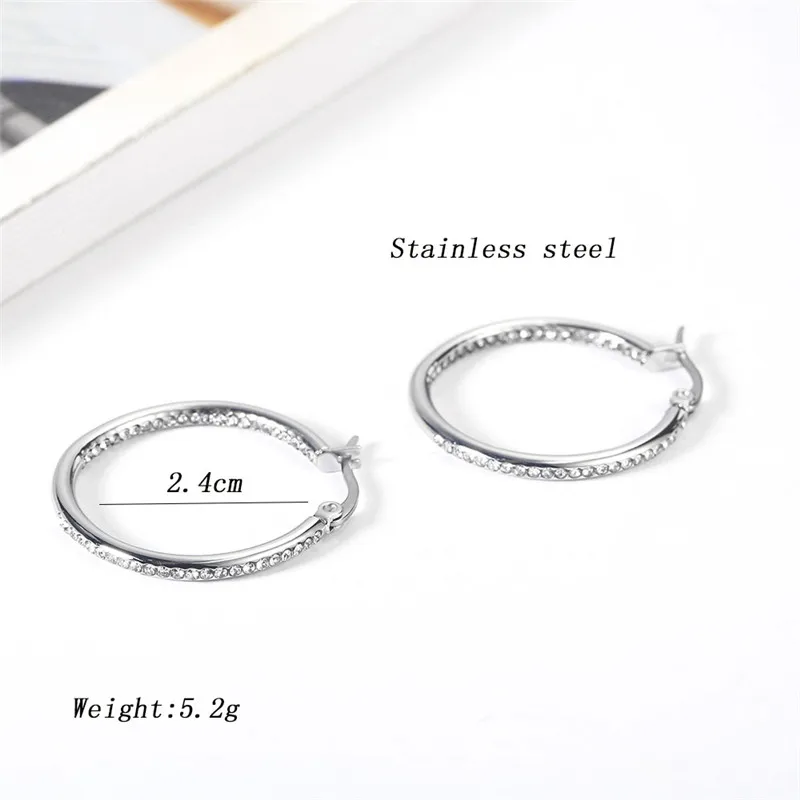 Ювелирные изделия OUFEI из нержавеющей стали для женщин серьги кольца Женские