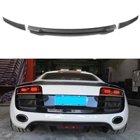 for audi r8 a style carbon fiber rear trunk spoiler car wing 2007 2016