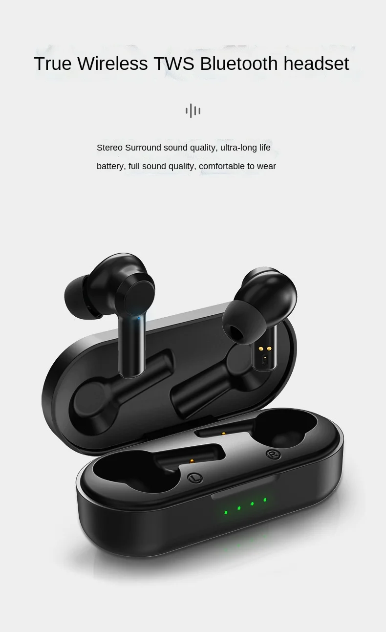 

New FashionTWS True Wireless Bluetooth Headset 5.0 Stereo In Ear Sports Low Delay Long Life Game Earplugs Lossless Sound Quality