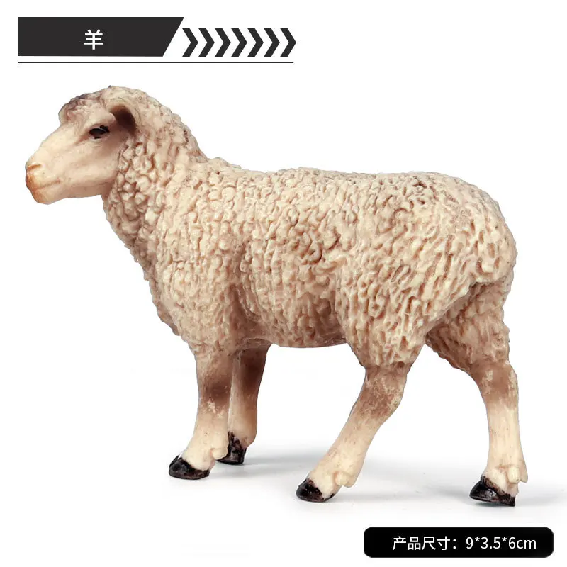Дикие животные козья овца Антилопа альпака пластиковые модели птицы собаки утки
