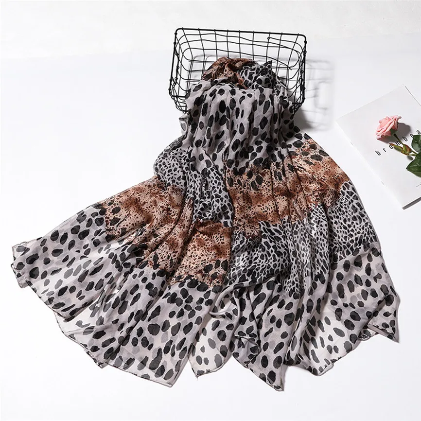 Мягкий Шифоновый Шарф женский шарф с градиентным принтом модный качественный