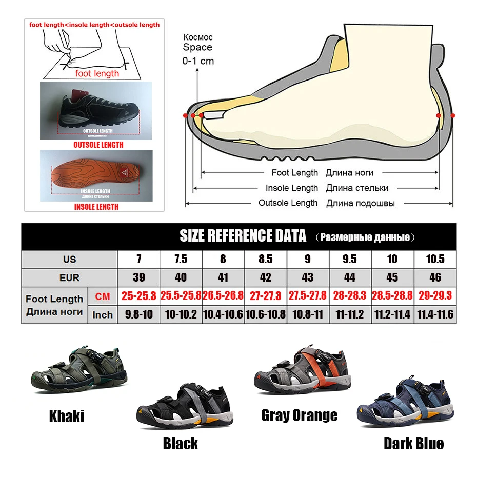 Мужские летние пляжные сандалии HUMTTO 2021 дышащие быстросохнущие уличные кроссовки