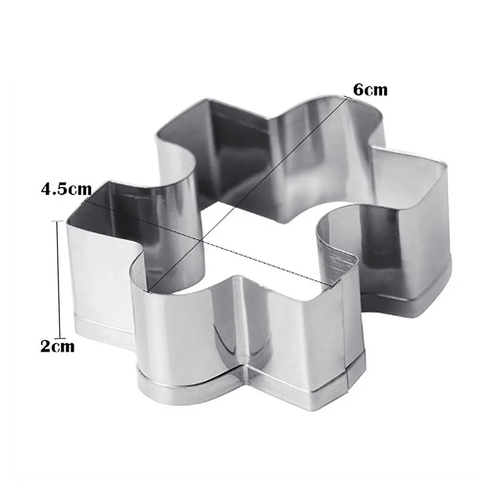 

Durable Puzzle Shape Stainless Steel Cookie Cutter DIY Home Kitchen Baking Mould Cookies Biscuit Fondant Cutter Mold Hot New
