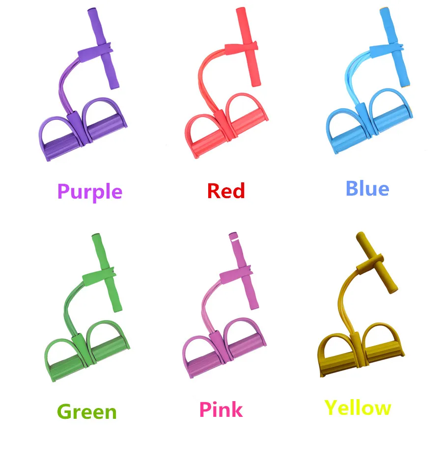 Оборудование для фитнеса йоги пилатеса тренировок 4 трубки Эспандеры латексные