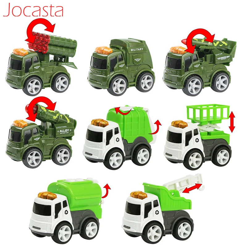 Модель автомобиля из сплава для мальчиков 4 шт./компл. инерционная машинка