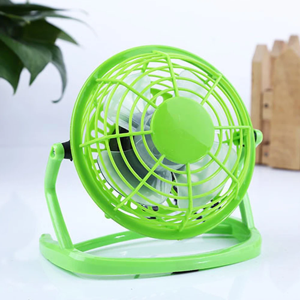 Настольный мини вентилятор с питанием от USB портативный охлаждающий вращением на