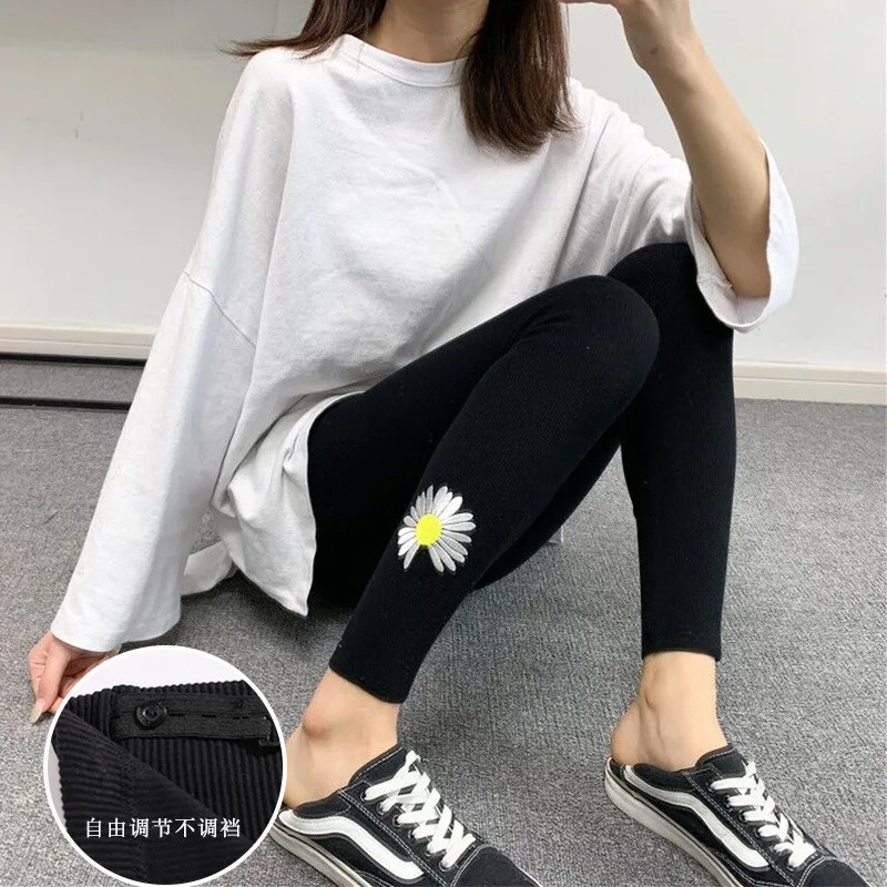 

Pregnant leggings women maternity clothes spring autumn thin section belly maternity pants outer wear tide grossesse pants