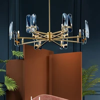 dx modern crystal chandeliers for living room bedroom gold chandelier lighting indoor light fixtures led lamps ac 110v 220v