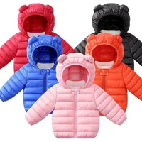 baby kids light down jacket warm coats boys girls outerwear toddler winter clothes children hooded jacket 1 2 3 4 5 years