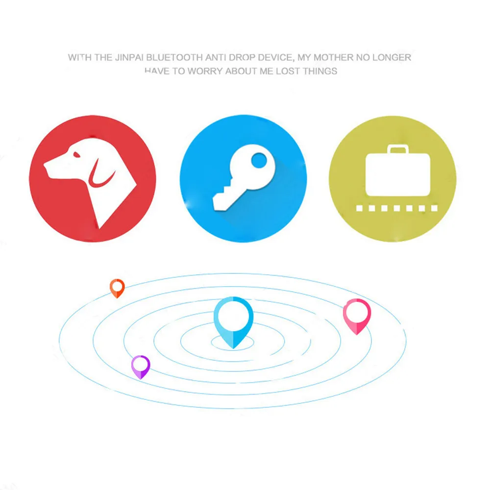 Mini Smart Alarm Device Bluetooth Tracker Locator Car Motor Gps Kids Pets Wallet Keys Alarm Locator Realtime Finder Device