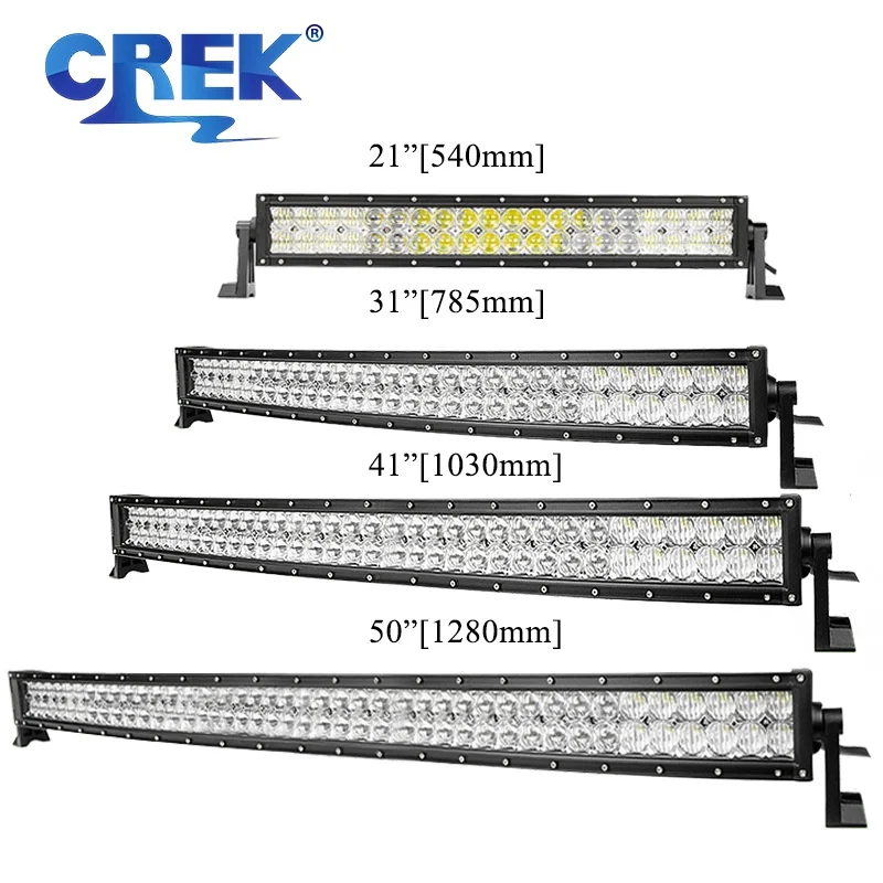 CREK 21 31 41 50 ”комбайн изогнутая 5D светодиодный панель 12 В 24 в светильник трактора Jeep
