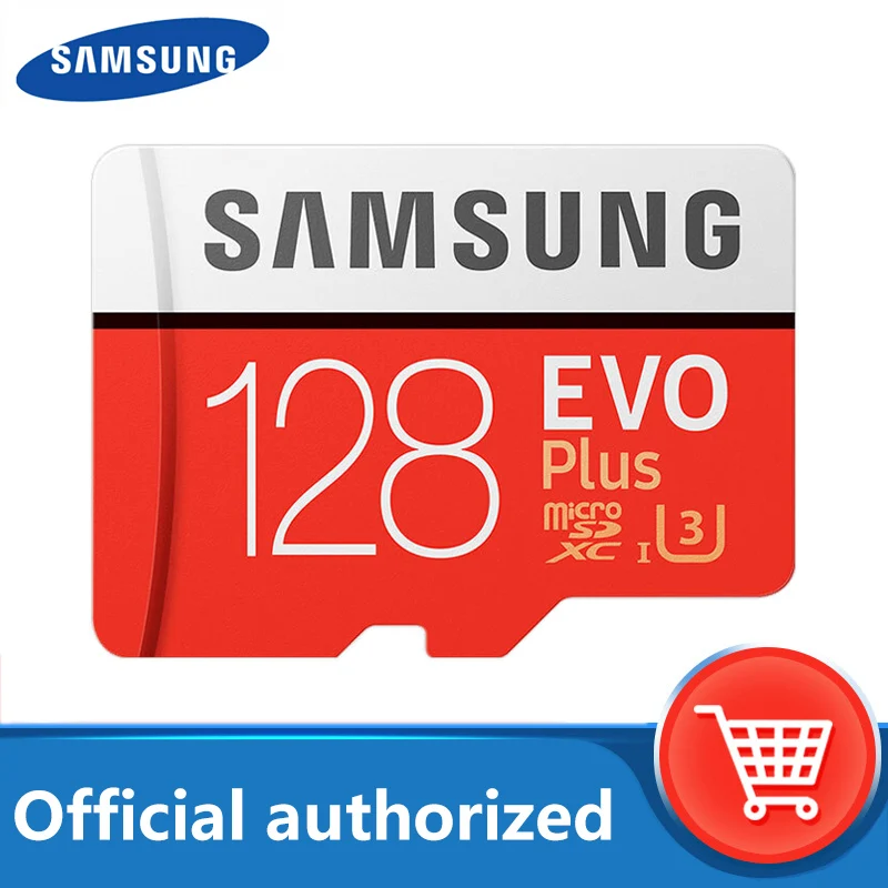 SAMSUNG карта памяти Micro SD карты 128 Гб EVO Plus ГБ Class10 TF C10 microsd UHS I U3 Бесплатная доставка