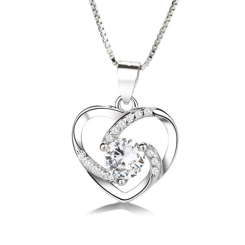 2021 модное ювелирное ожерелье кулон в форме сердца простая и универсальная