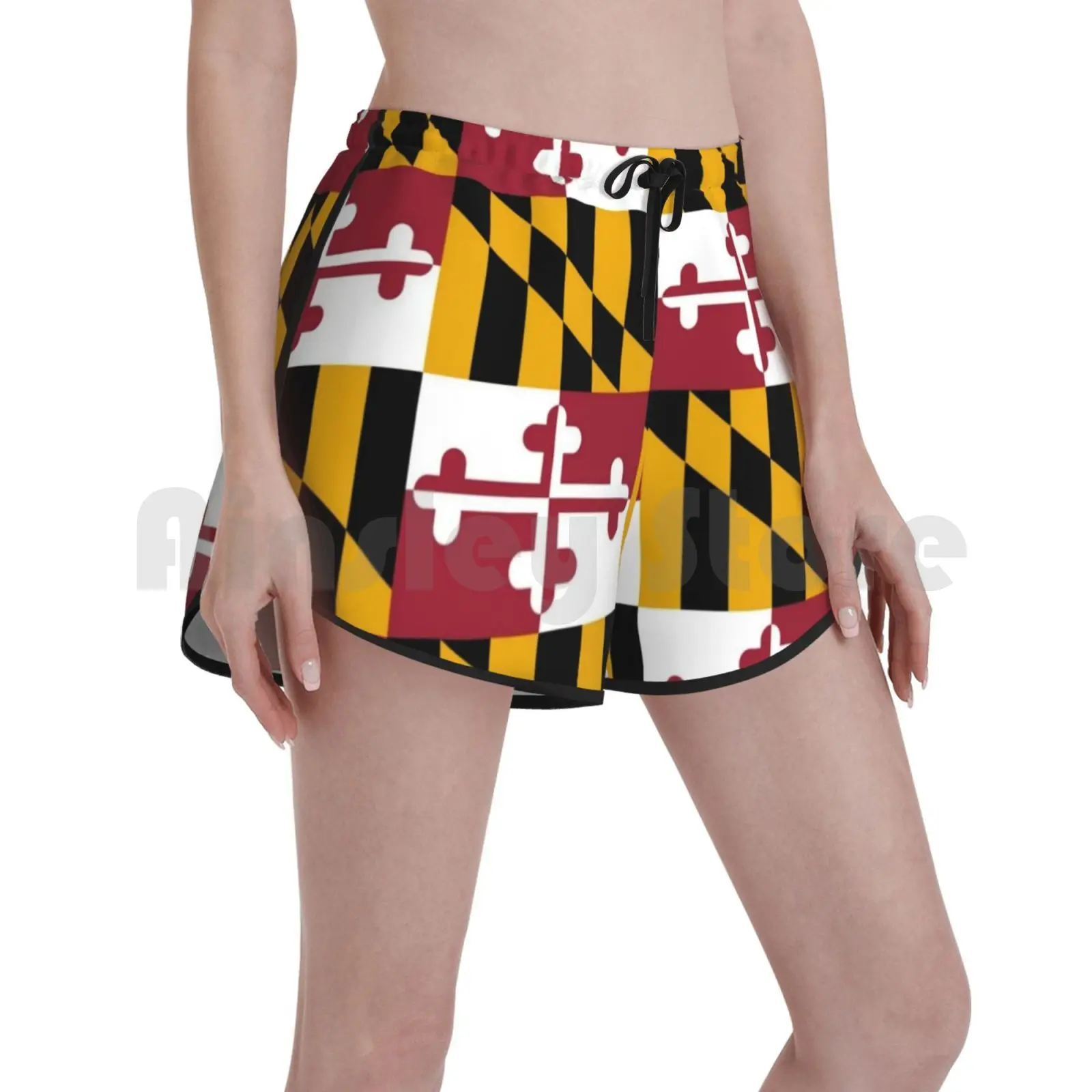 

Флаг Мэриленда Плавание шорты Для женщин Пляжные шорты флаг Мэриленда Md краб
