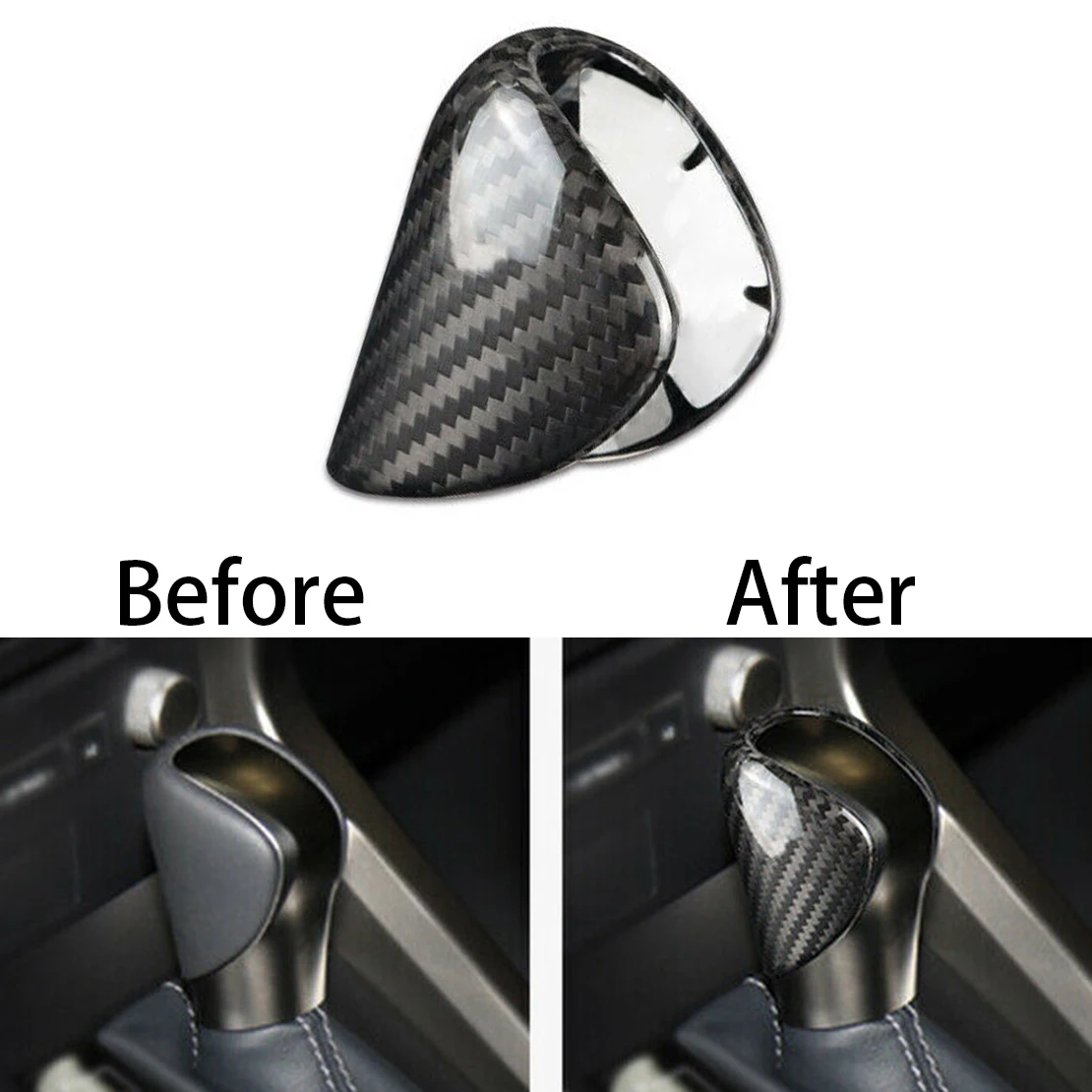 

Black Gear Shift Knob Shifter Head Cover Trim Fit For Lexus NX300h RX350 RX450h ES300h ES350 GS350 GS200t IS250 IS300 IS350 RC