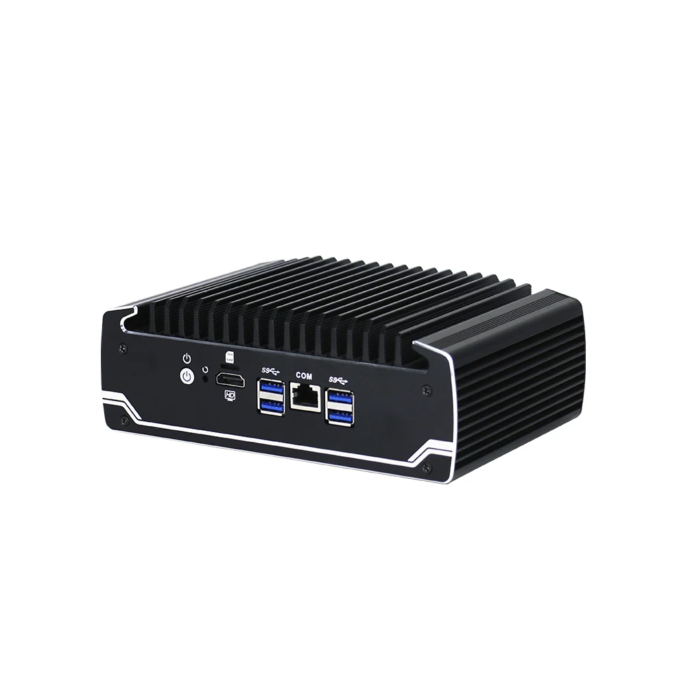 Yanling In stock Intel Celeron 3867U Pfsense Mini PC Dual Core 6 Lan Port Advanced Fanless Linux Firewall Router Support AES-NI |