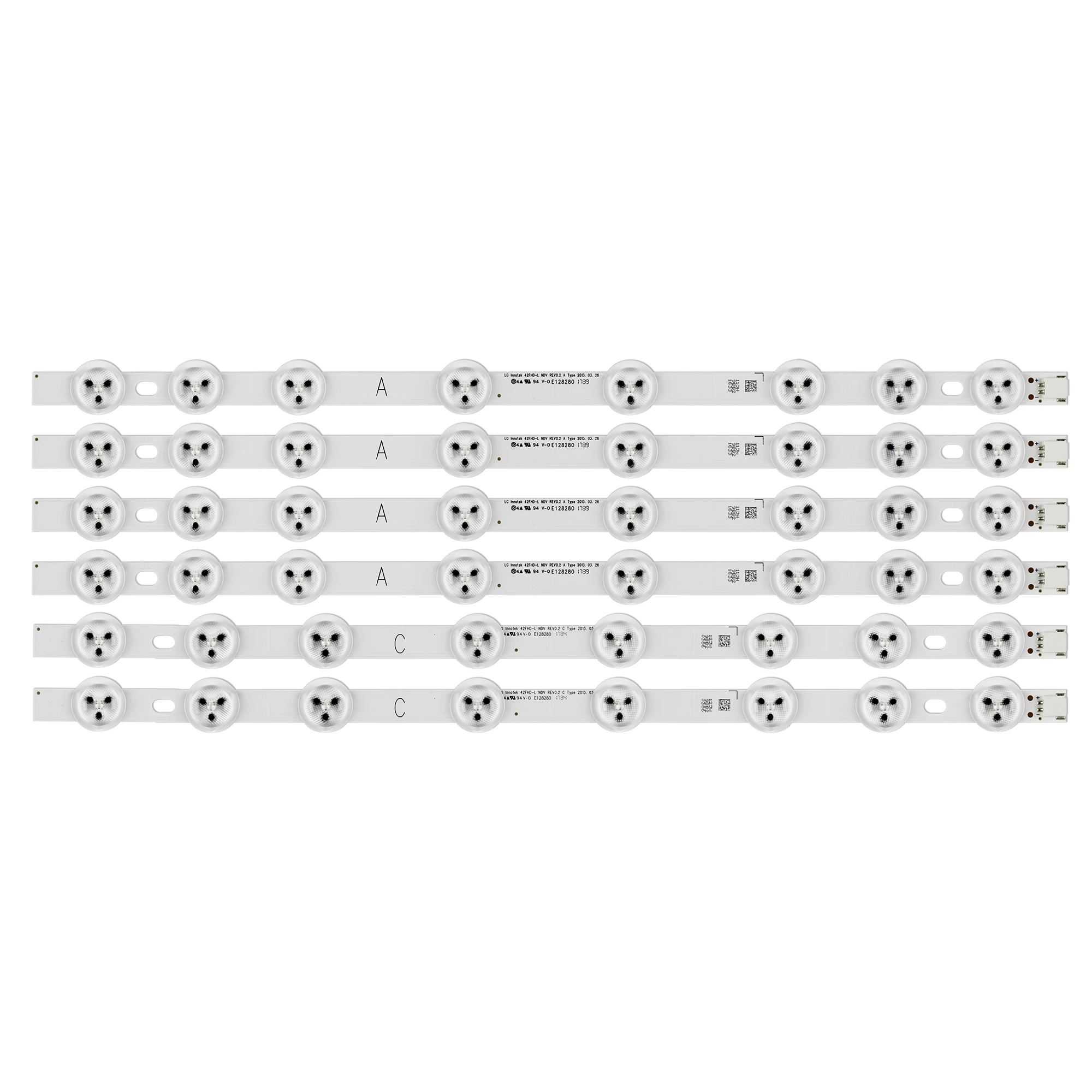 6 шт./компл. светодиодный подсветка полосы для LG Innotek 42 42FHD-L NDV A + C экскаватора Hitachi