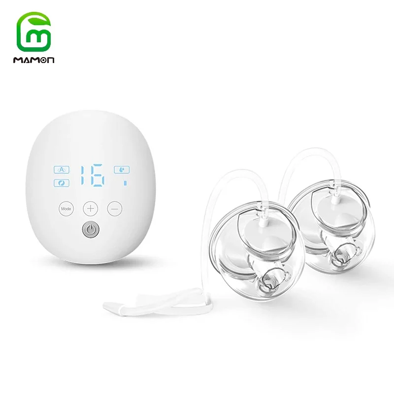 

MAMON Wearable Electric Double Breast Pumps Hospital Grade Hands-Free Portable Intelligent Wireless Integrated BPA Free