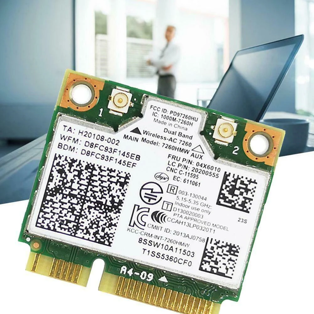 300m867m 2 4g5g 802 11acbgn for lenovo thinkpad for intel 7260hmw 7260ac wifibt bluetooth compatible 4 0 wlan card 04x6010 free global shipping