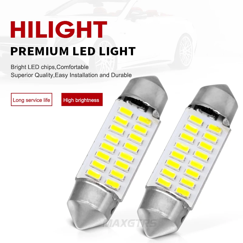10x светодиодная гирлянда с can-шиной 31 мм 36 мм 39 мм 42 мм SV8, 5 C10W C5W Led 3014 SMD 12V лампа освещения автомобиля купольная лампа номерного знака огни