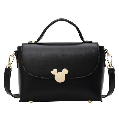 

Disney new cartoon Mickey pu fashion handbag ladies shoulder messenger mobile phone storage bag shopping and dating trendy bag