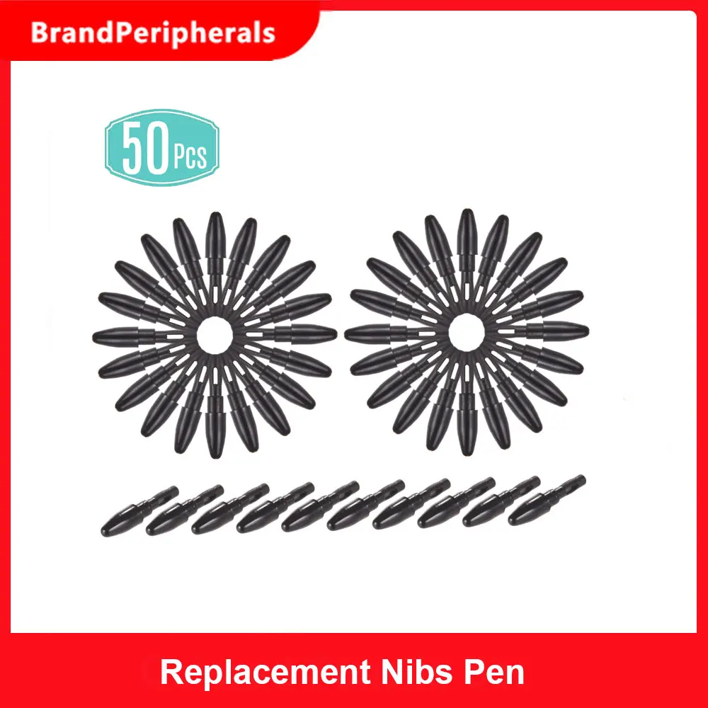 50 шт. сменные наконечники для графического планшета M708|Стилусы планшетов| |