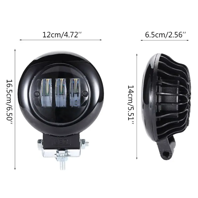 

6D Lens 5 Inch Round Square Led Work Light 12V For Car SUV Trucks 4x4 Offroad Motorcycle Auto Working Driving Lights 87HE