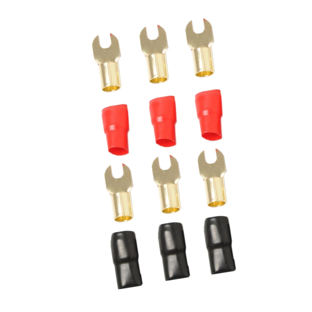 3 пары 1/0 AWG Калибр вилка клеммы провода соединитель Комплект положительный +