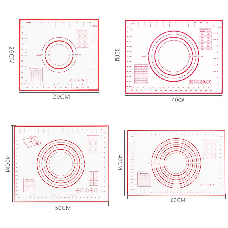 Силиконовые антипригарные коврики для выпечки кухонные приборы приготовления