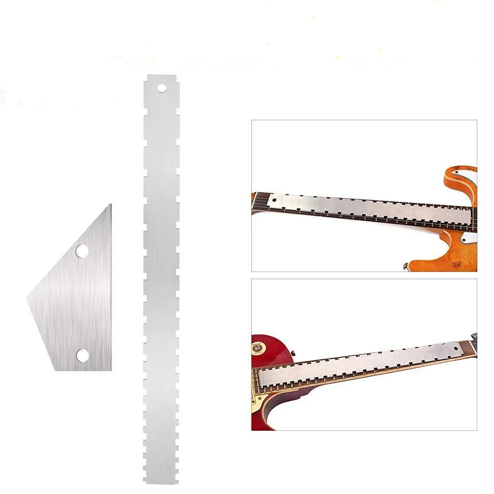 

Stainless Steel Guitar Neck Notched Straight Edge And Fret Rocker Luthier Tools ASD88