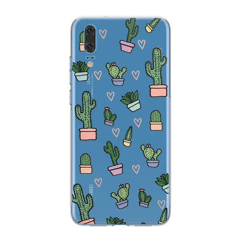 Ciciber летний цветочный чехол для телефона с изображением растений кактуса Huawei P20
