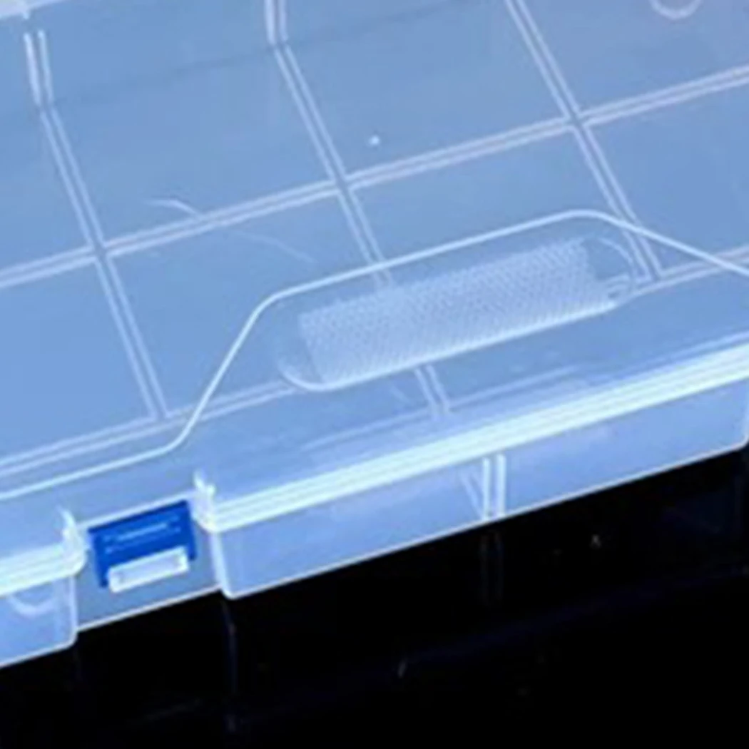 

Clear Storage Box Plastic No Compartment Spacer Craft Beads Jewellery Tool