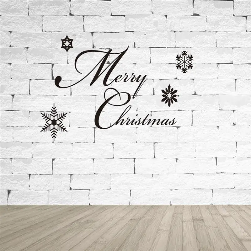 1 шт. стикер со съемными буквами Счастливого Рождества фон Плакат на стену обои