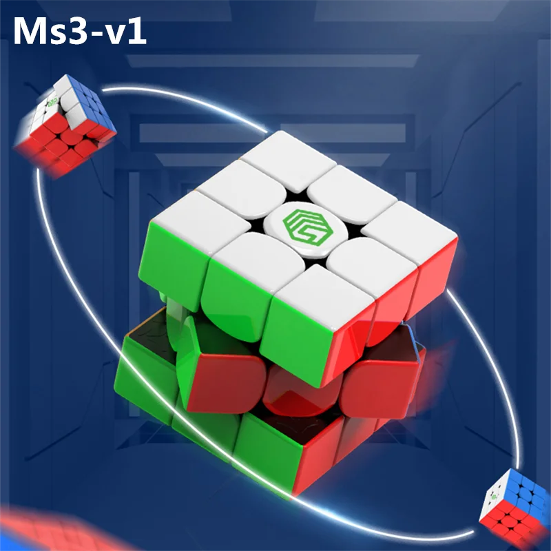 

MsCube Ms3-v1 Magic Speed Magnetic Cube Stickerless Magnets Puzzle Cubes Educational Toys For Children