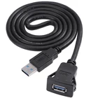 VODOOL 1 м3.3ft один порт USB Панель кабель для скрытого монтажа USB3.0 штекер USB3.0 Женский автомобильный монтажный кабель-удлинитель