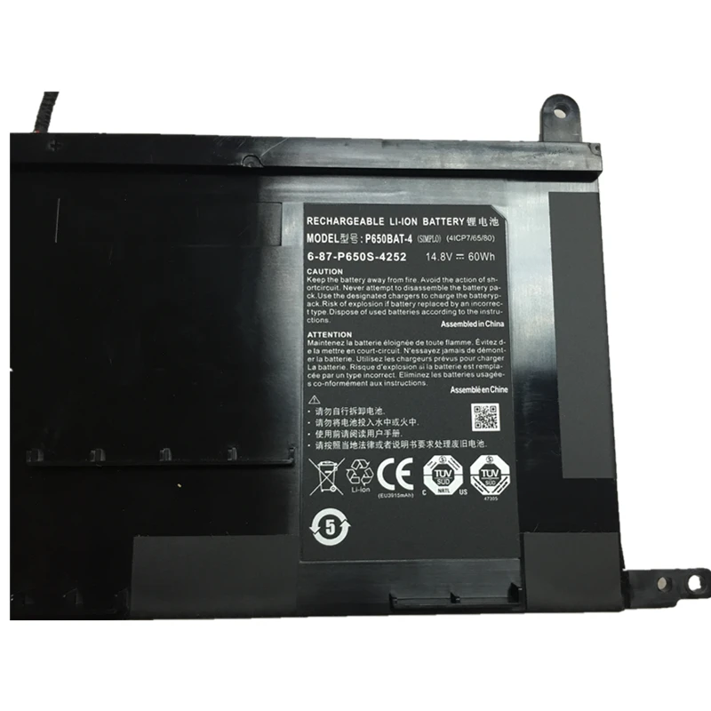 P650BAT 4 6 87 P650S 4U31 Батарея для Clevo P650SG P650SA P650SE 14 8 V 60Wh Hasee Z7 серии литий ионный