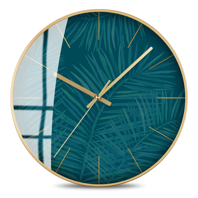 Modern Gold Luxury Wall Clock Nordic Metal Living Room Children Bedroom Silent Creative Watch Kitchen Simple Home Decor ZB4520 | Дом и сад