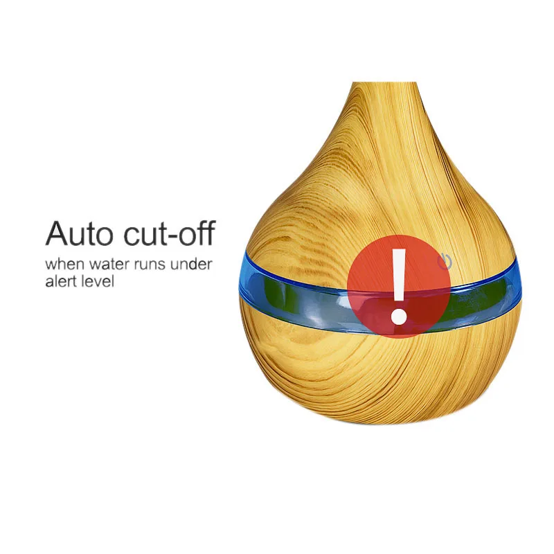 300 мл USB Электрический арома-диффузор деревянный ультразвуковой увлажнитель