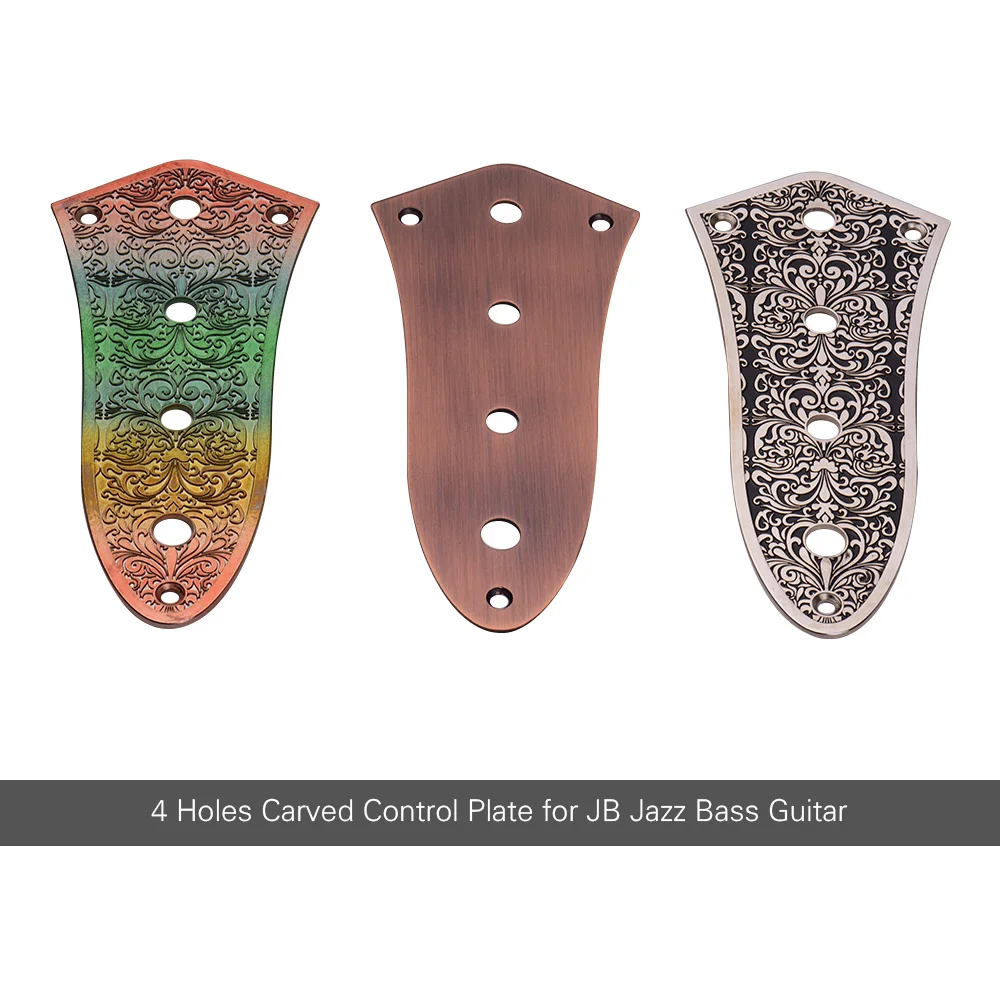 4 отверстия резная панель управления алюминиевый сплав для JB джаз бас запасные
