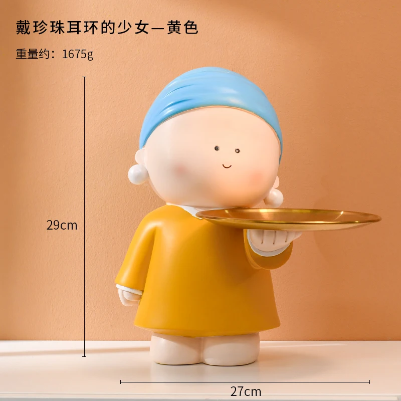 

Modern Nordic Figurine Art Girl Wedding Gift Creative Wine Cabinet Figurines Office Desk Decoracion Home Decoration DF50XBJ
