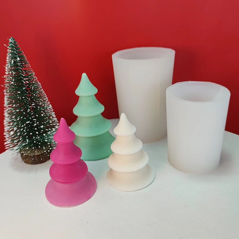 

Простая Рождественская елка, Ароматизированная свеча, силиконовая форма, сосна «сделай сам», штукатурка ручной работы, клей, материал для ф...