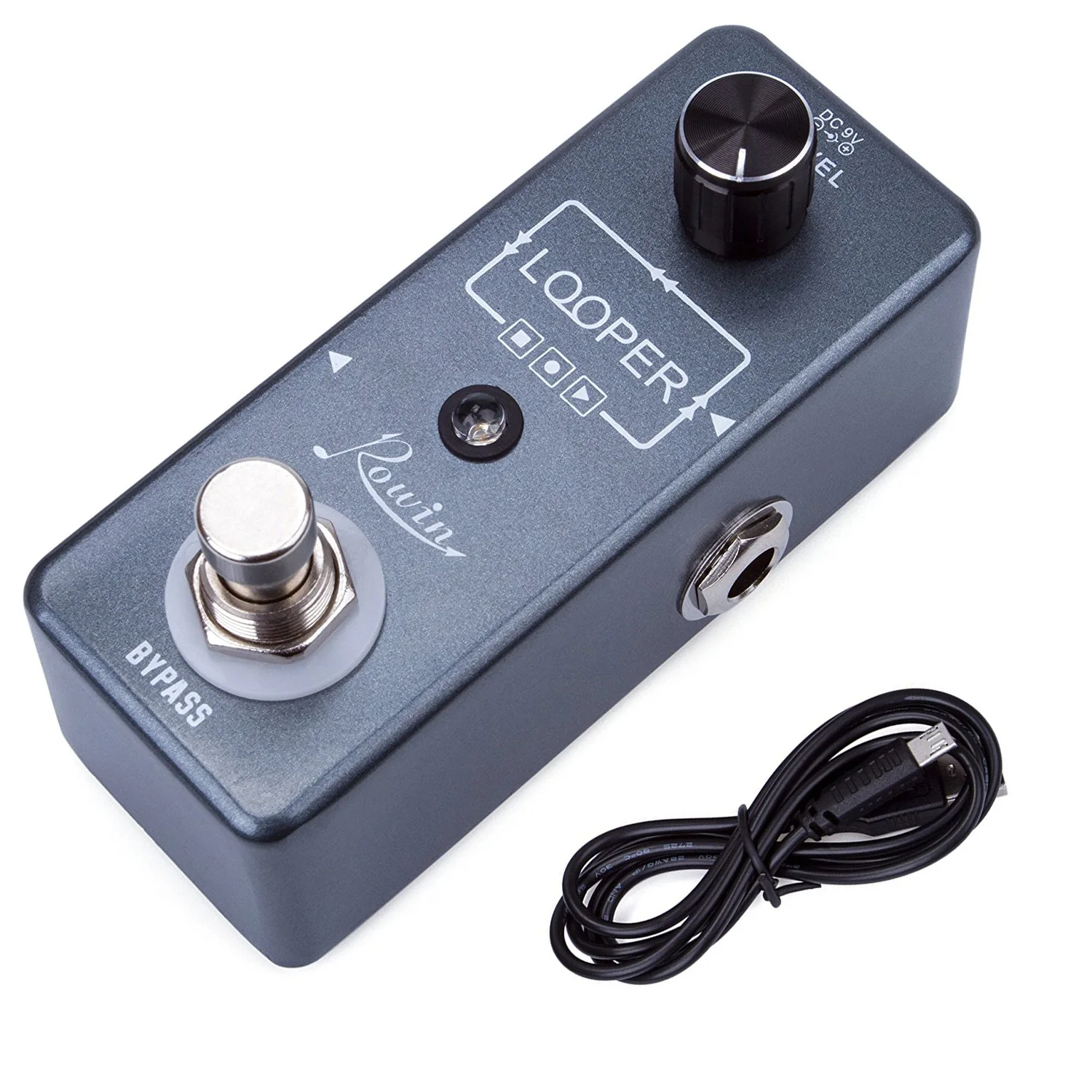 gitarre looper pedal rowin lef 332 für elektrische gitarre bass 10 min aufnahmezeit digital looper wirkung pedale free global shipping