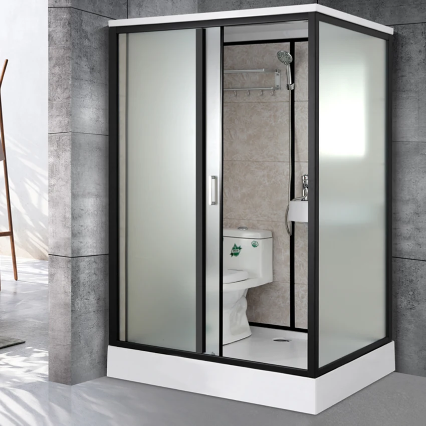 

140*110*215cm Wet And Dry Separate Bathroom Home Bathroom Shower Room Tempered Glass Cabins Integrated Shower Enclosures 220V