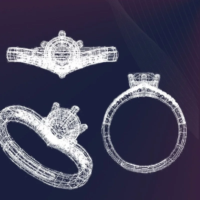 Женское кольцо серебряного цвета классическое ювелирное изделие регулируемое