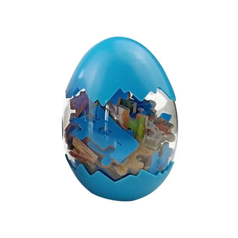 Blue A Деревянные динозавры, яйца, пазлы, игрушки, развивающие игрушки, улучшающие практическую способность, интересный пазл, детский подарок - Цвет: Blue A